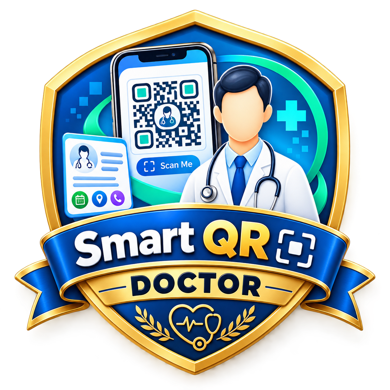 Smart QR Doctor — This doctor has a scannable Smart QR profile card patients can save in seconds. Smart QR Doctor — This doctor has a scannable Smart QR profile card patients can save in seconds.